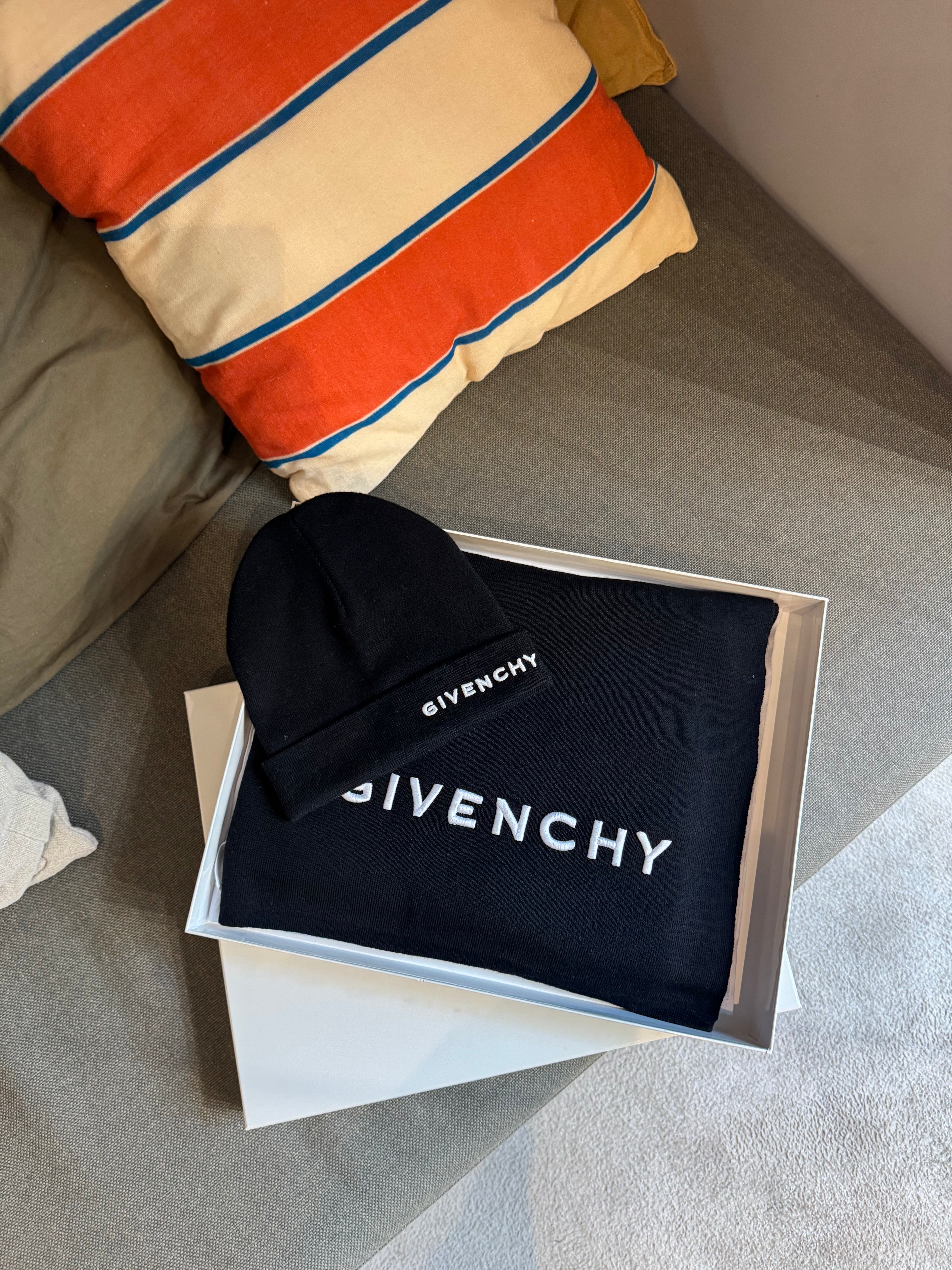Givenchy Wool Scarf & Beanie Set