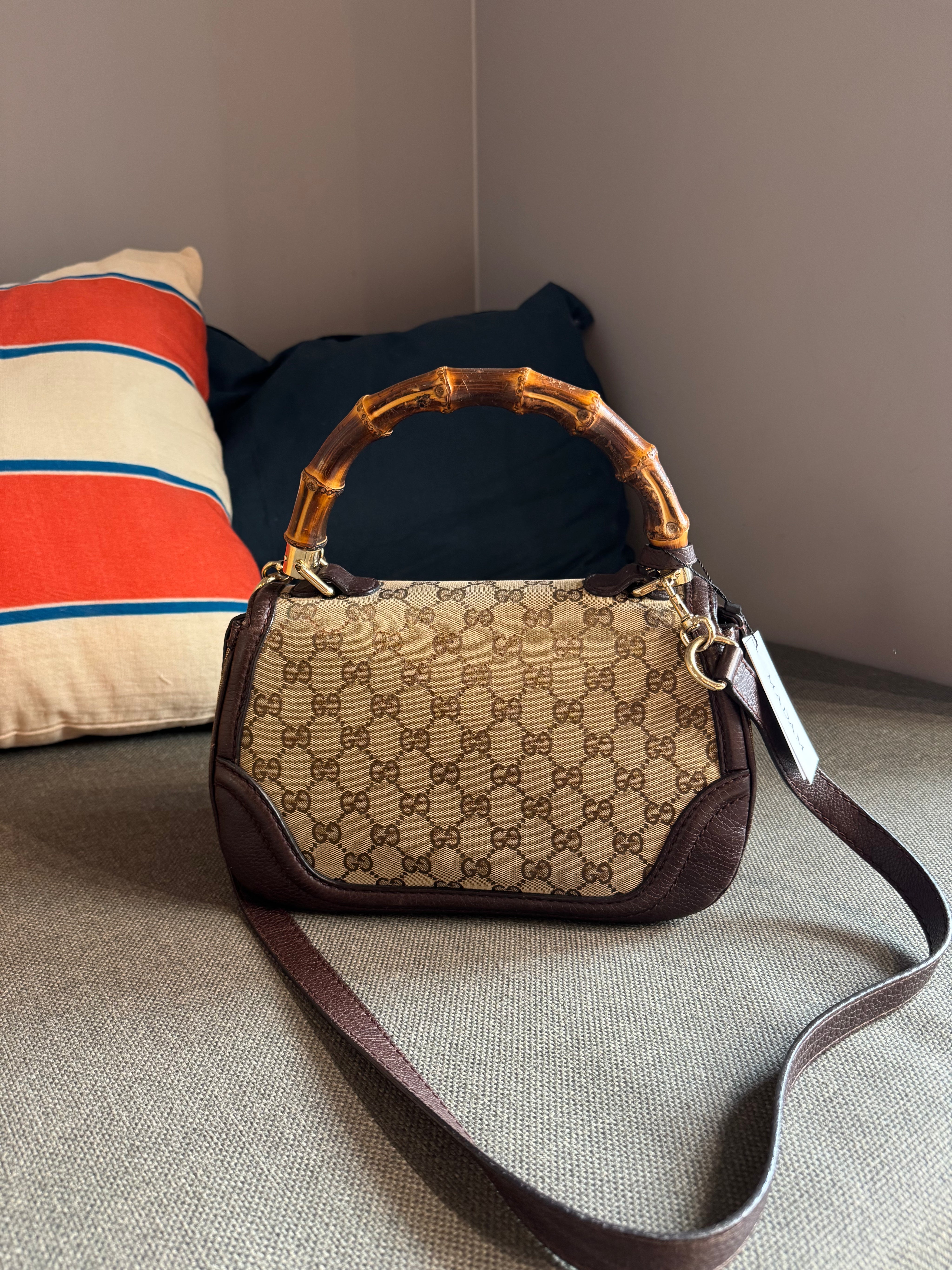 Gucci 1947 Bamboo Medium Bag Monogram
