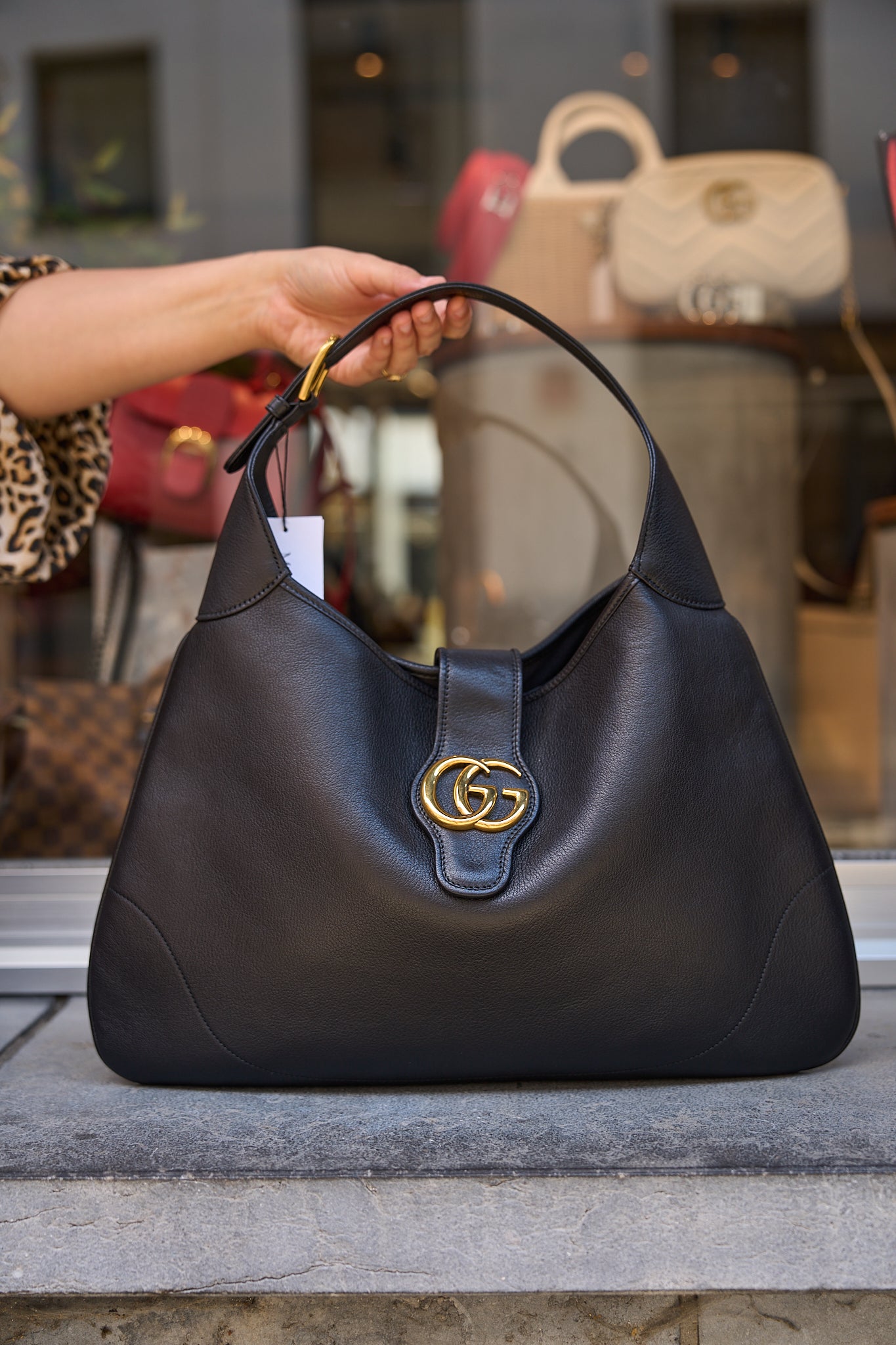 Gucci Black Large Aphrodite Bag