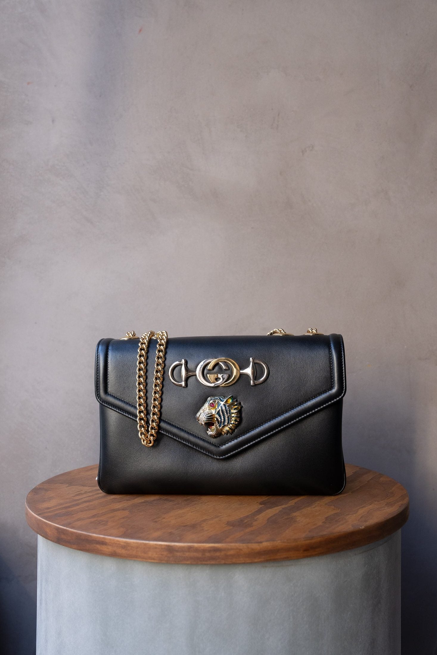 Gucci Black Rajah Bag