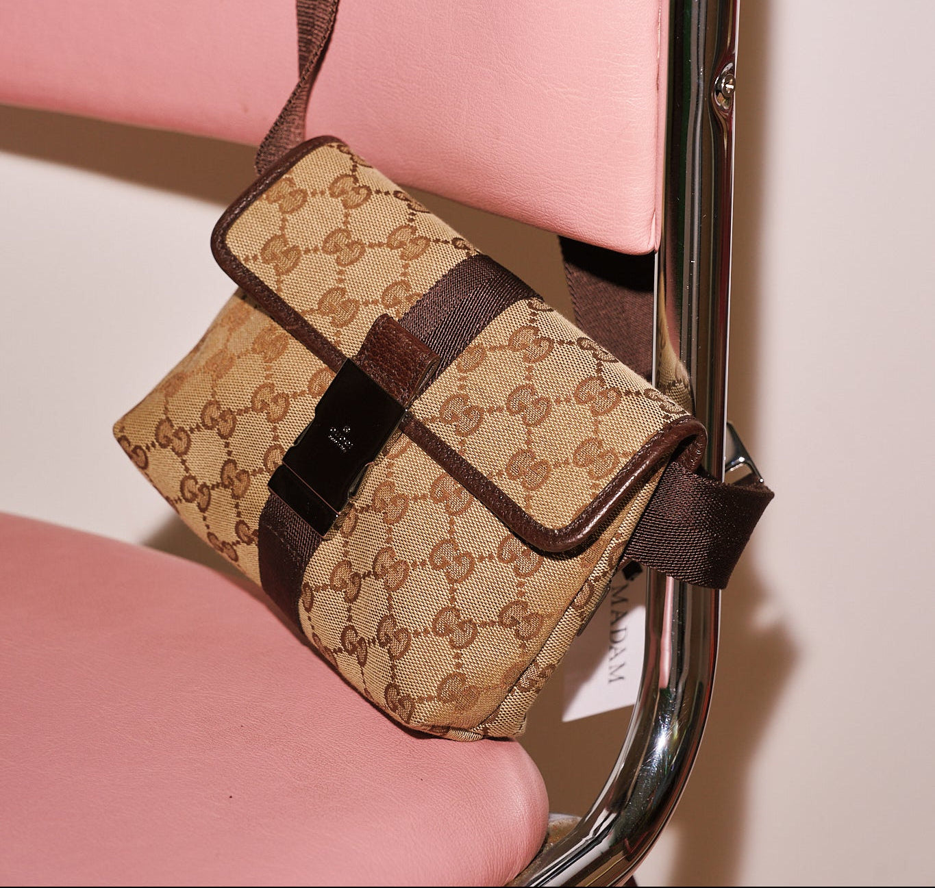 Gucci Canvas Monogram Bum Bag