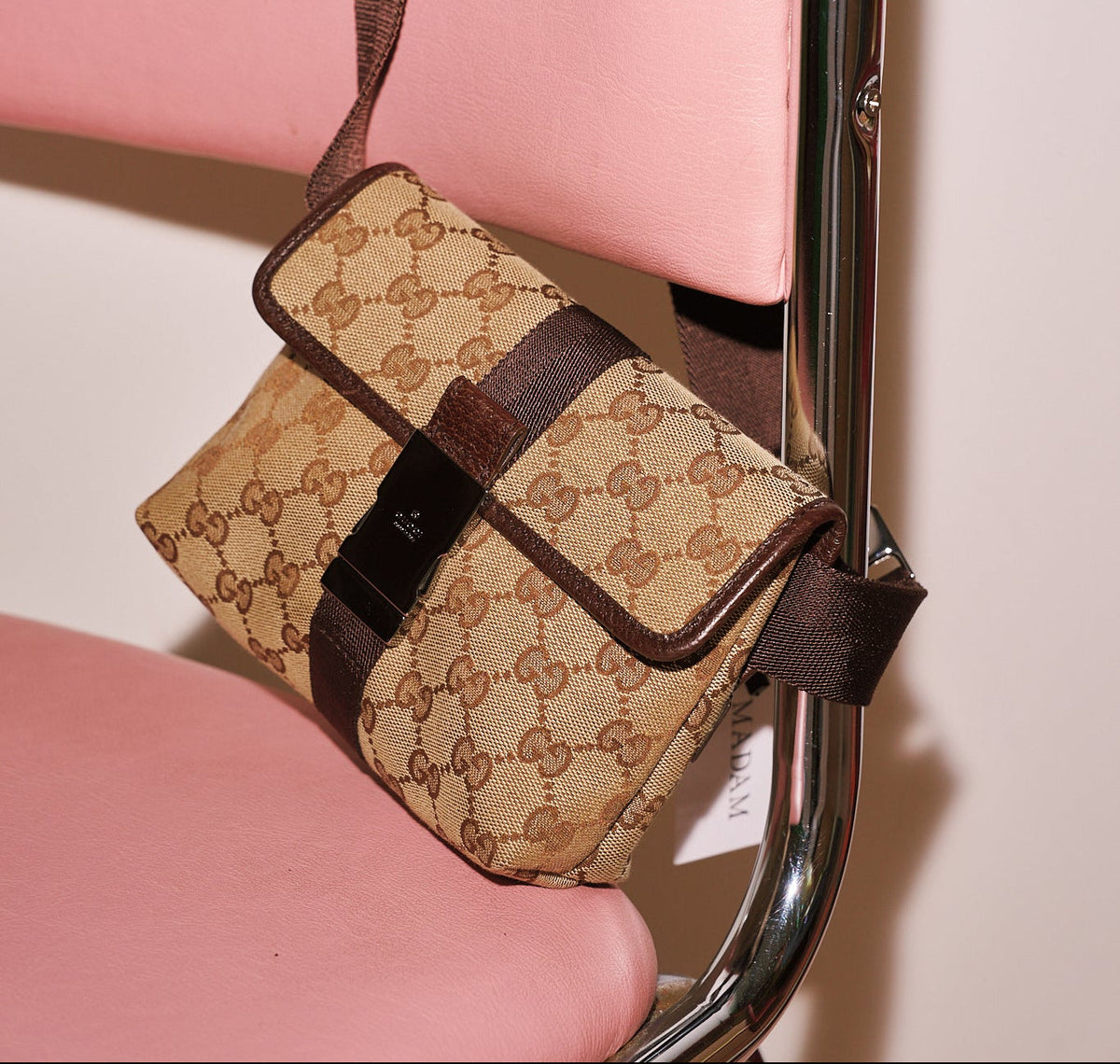 Gucci Canvas Monogram Bum Bag