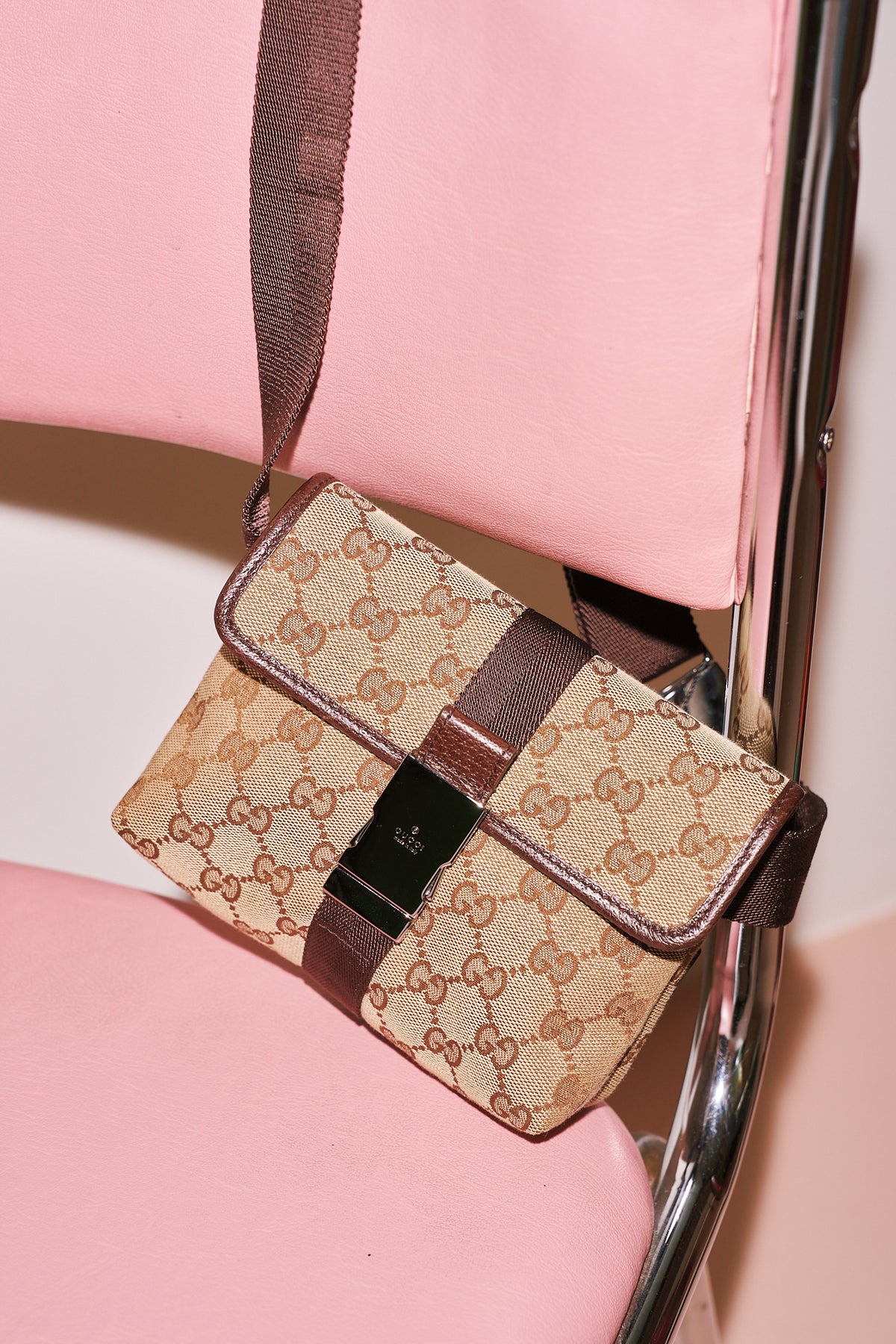 Gucci Canvas Monogram Bum Bag