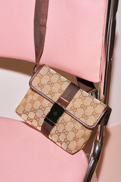 Gucci Canvas Monogram Bum Bag