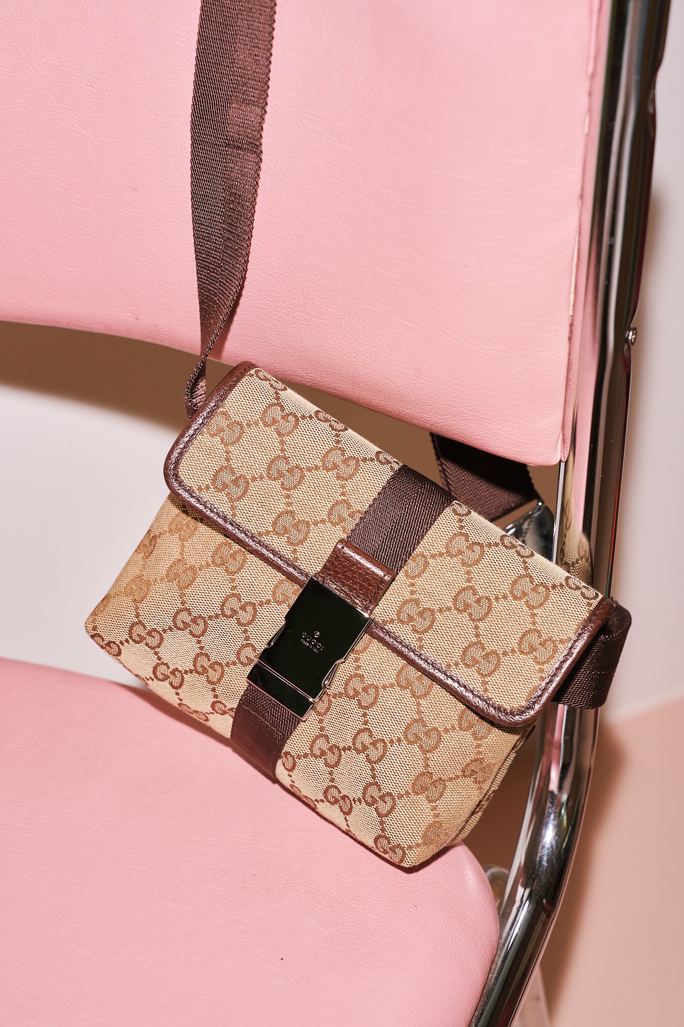 Gucci Canvas Monogram Bum Bag
