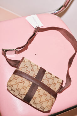 Gucci Canvas Monogram Bum Bag