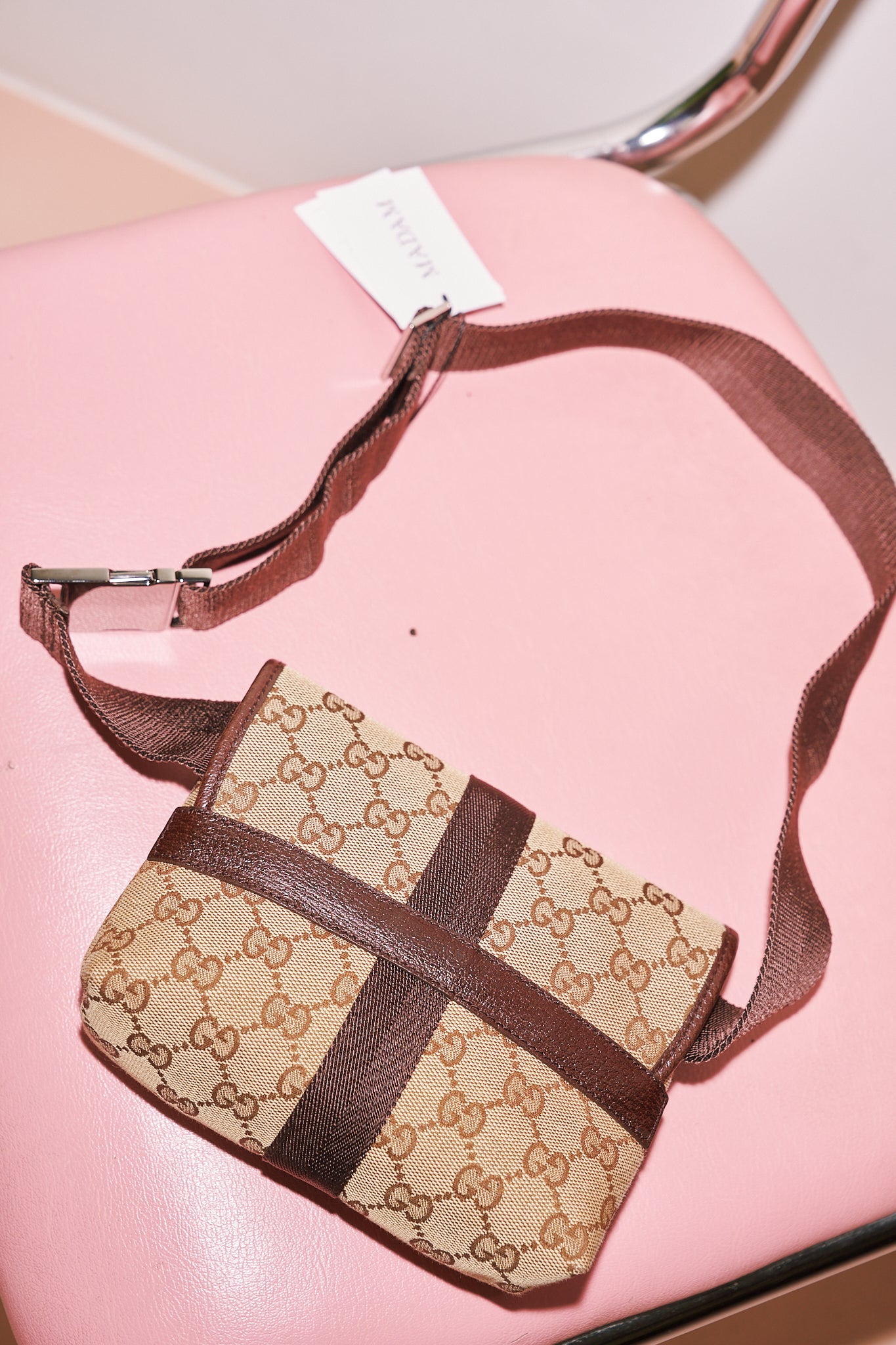 Gucci Canvas Monogram Bum Bag