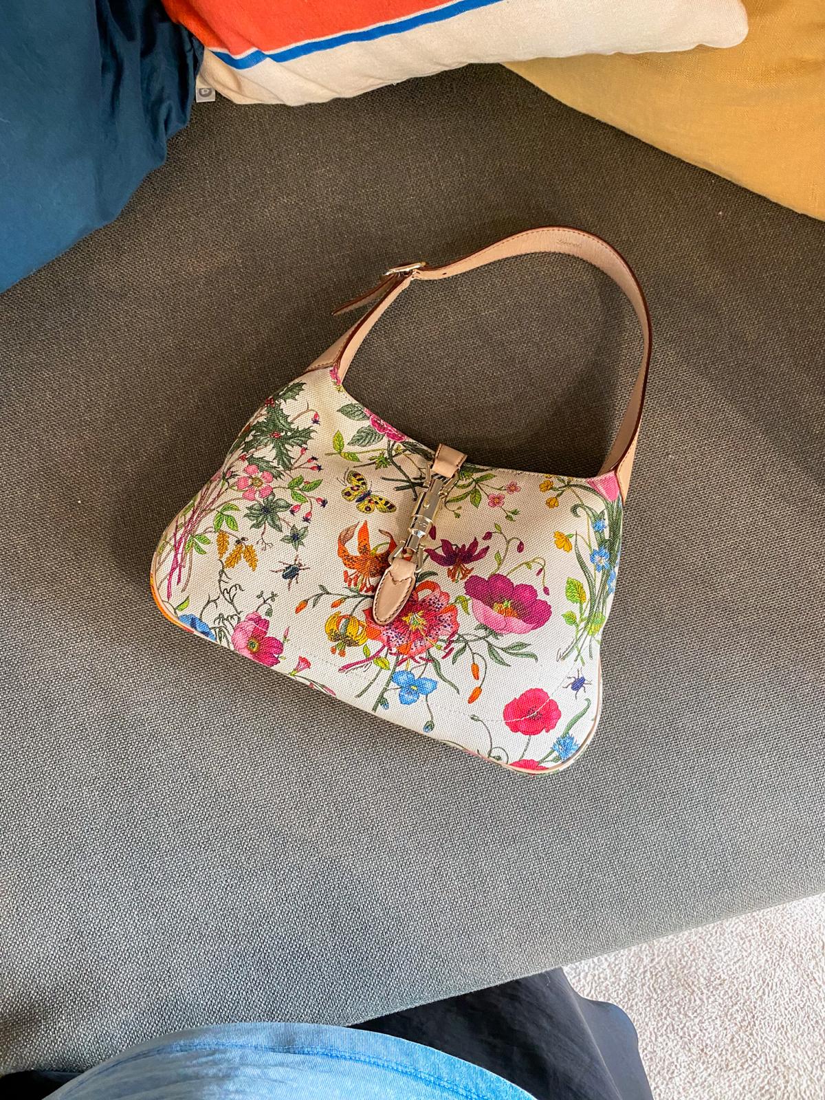 Gucci Floral Canvas Jackie Bag
