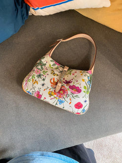 Gucci Floral Canvas Jackie Bag