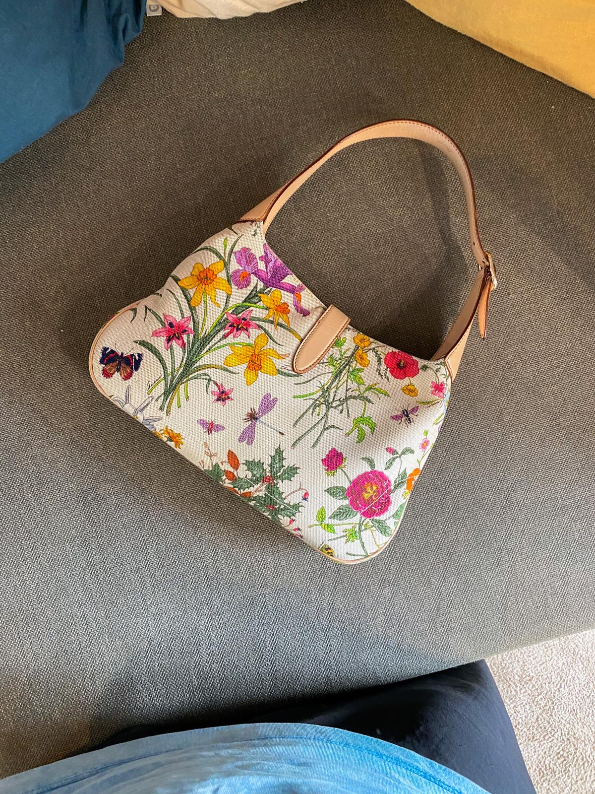 Gucci Floral Canvas Jackie Bag