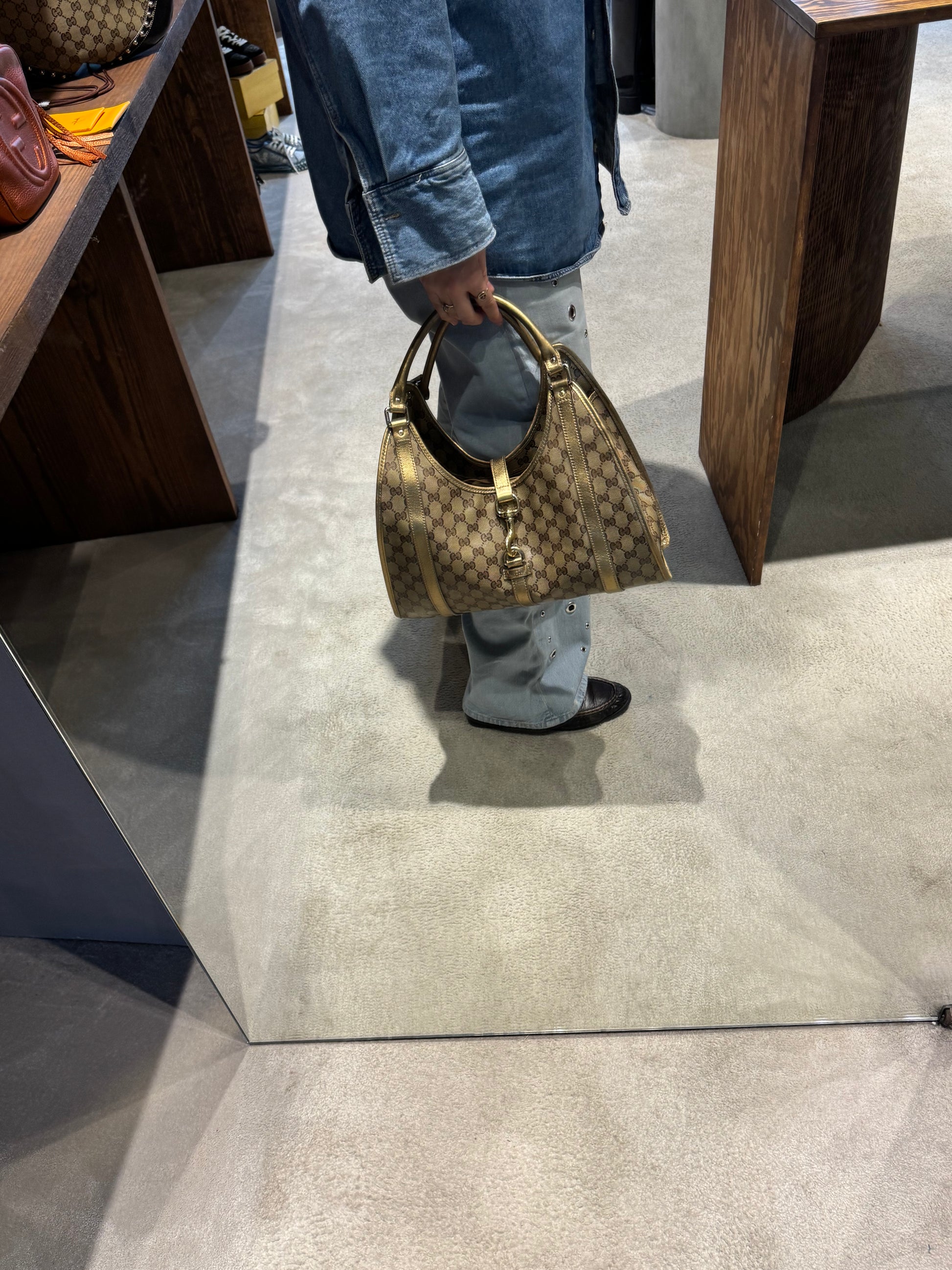 Gucci G Crystal Jackie O Shoulder Bag