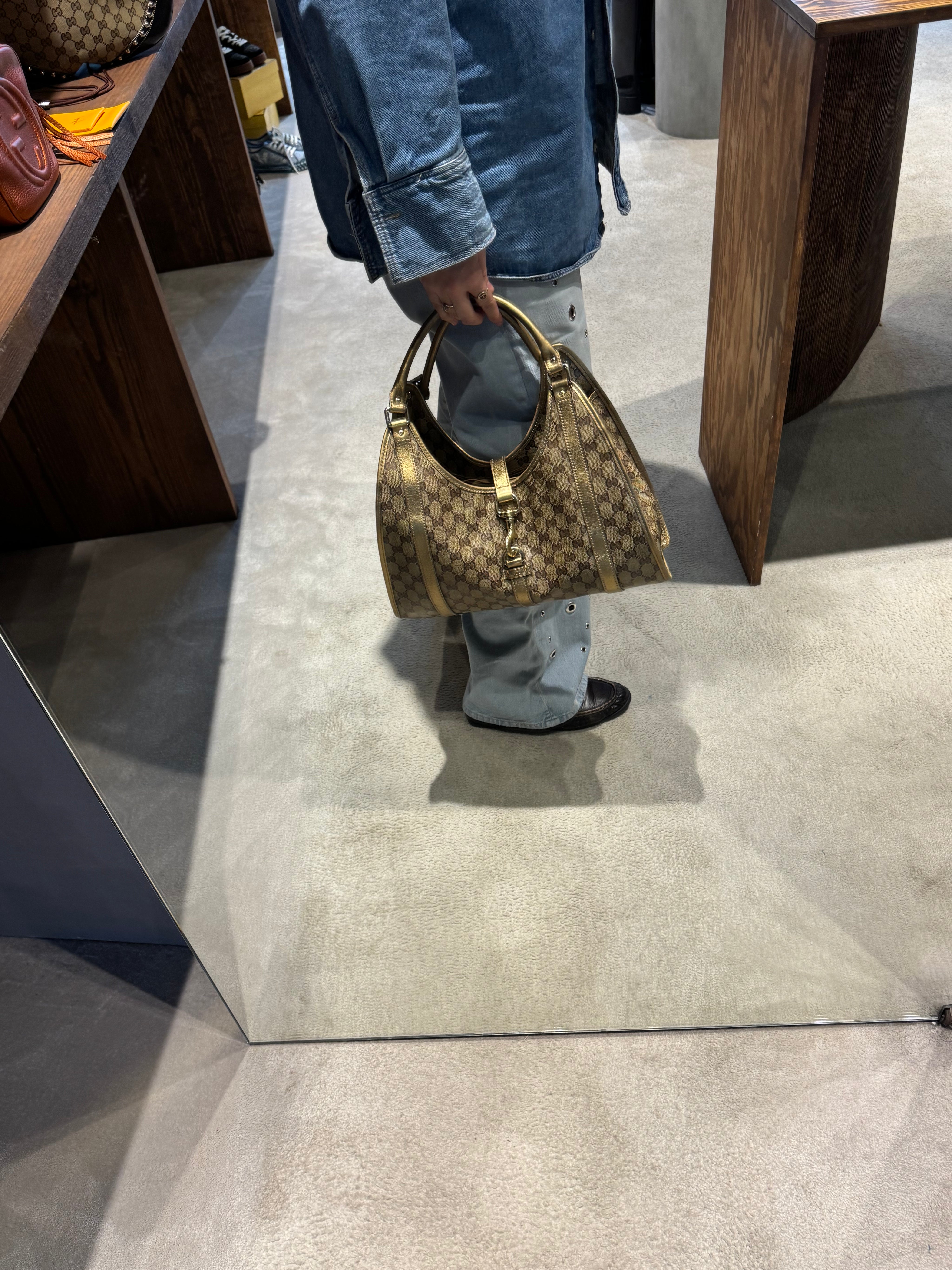 Gucci G Crystal Jackie O Shoulder Bag