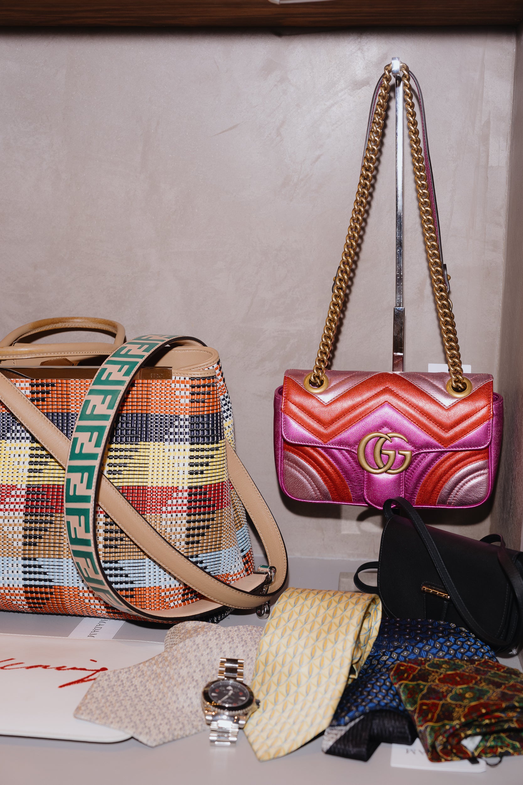 Gucci GG Marmont Mini Multicolor Shoulder bag