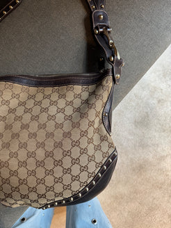 Gucci Grommet Webby Shoulder Bag