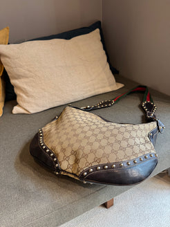 Gucci Grommet Webby Shoulder Bag