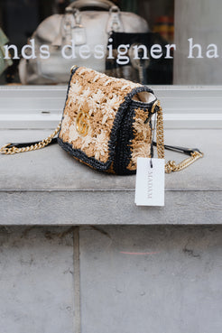 Gucci Marmont Raffia Crossbody Bag