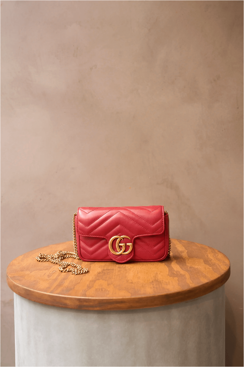 Gucci Mini Marmont Red Crossover Bag