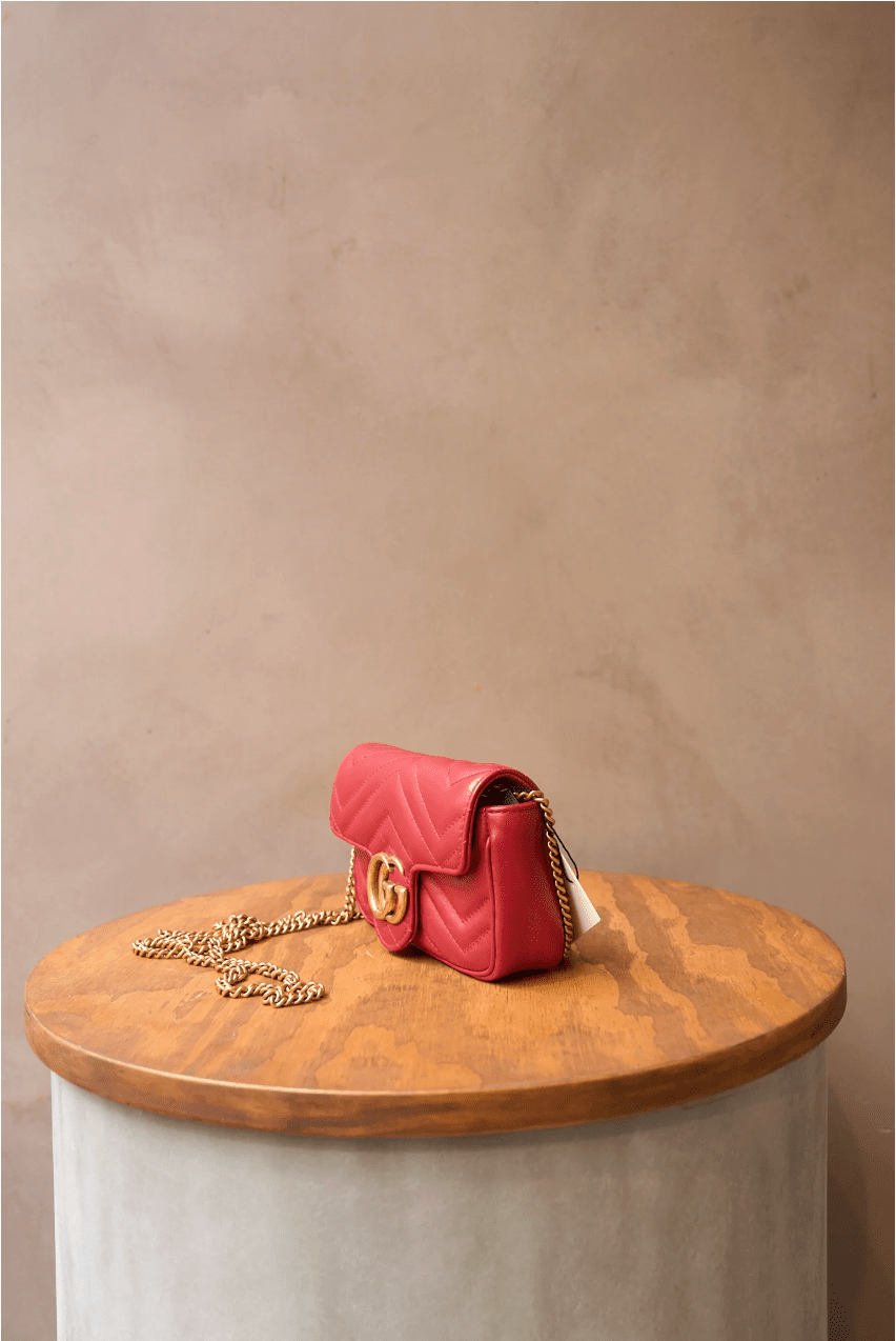 Gucci Mini Marmont Red Crossover Bag