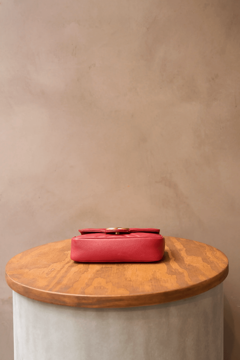 Gucci Mini Marmont Red Crossover Bag