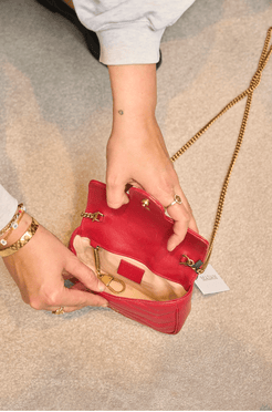 Gucci Mini Marmont Red Crossover Bag