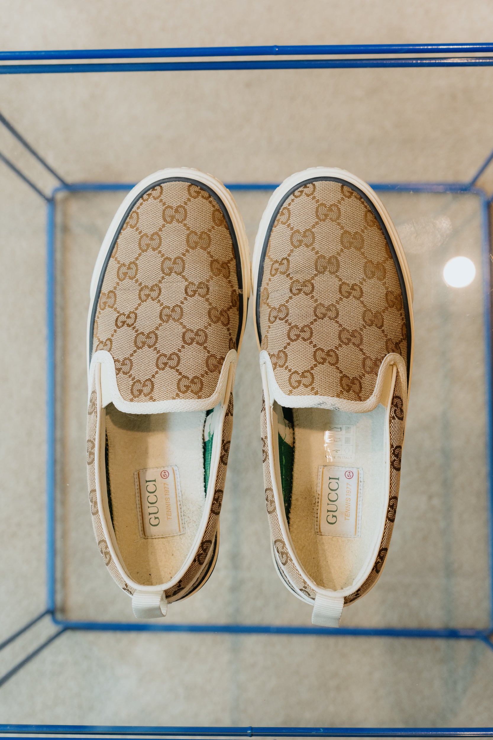Gucci Monogram Slip-On Sneakers