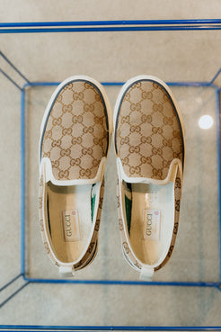 Gucci Monogram Slip-On Sneakers