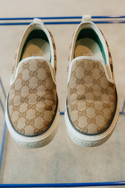 Gucci Monogram Slip-On Sneakers