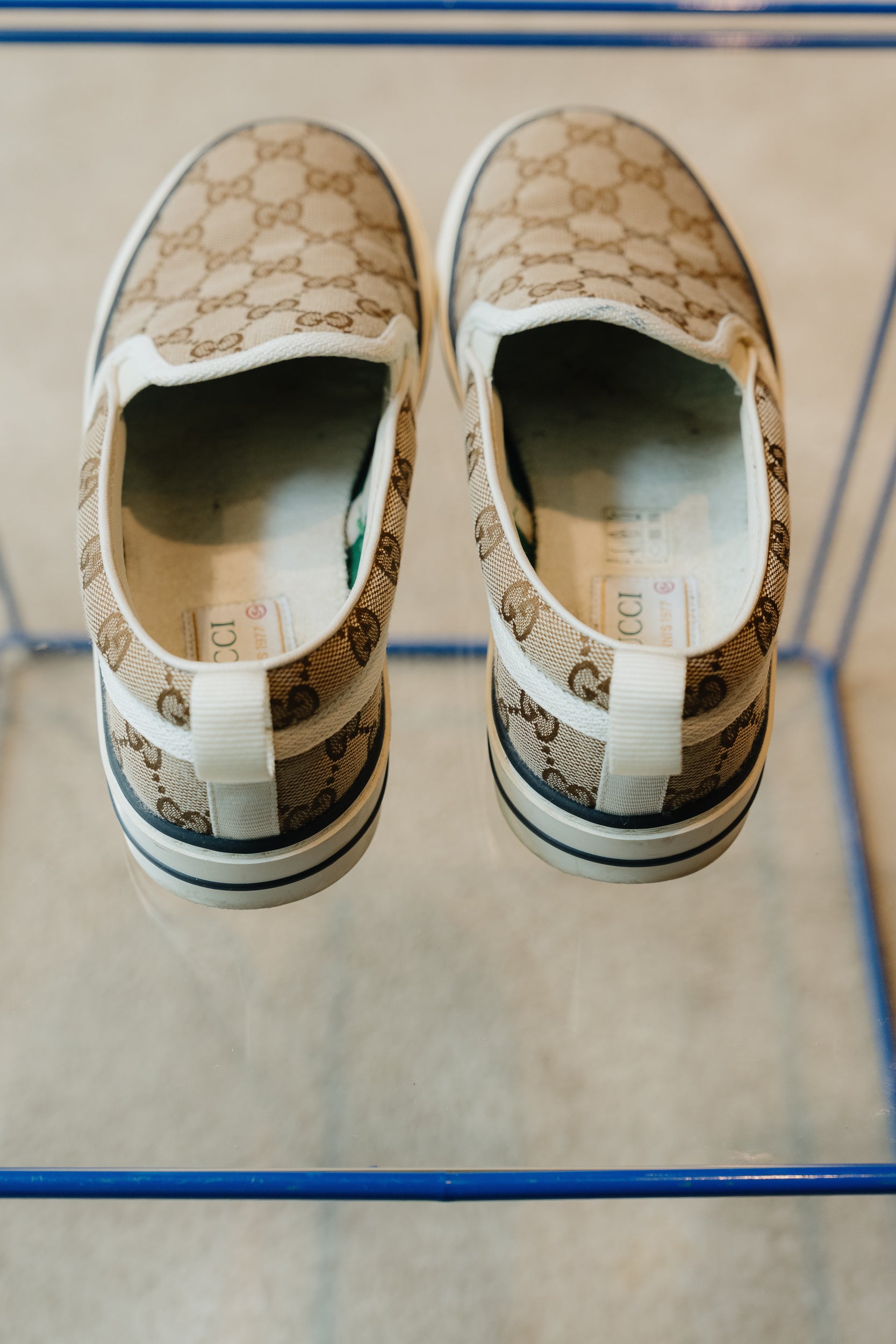 Gucci Monogram Slip-On Sneakers