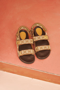 Gucci Moritz Monogram Easy Sandals
