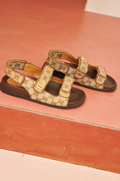 Gucci Moritz Monogram Easy Sandals