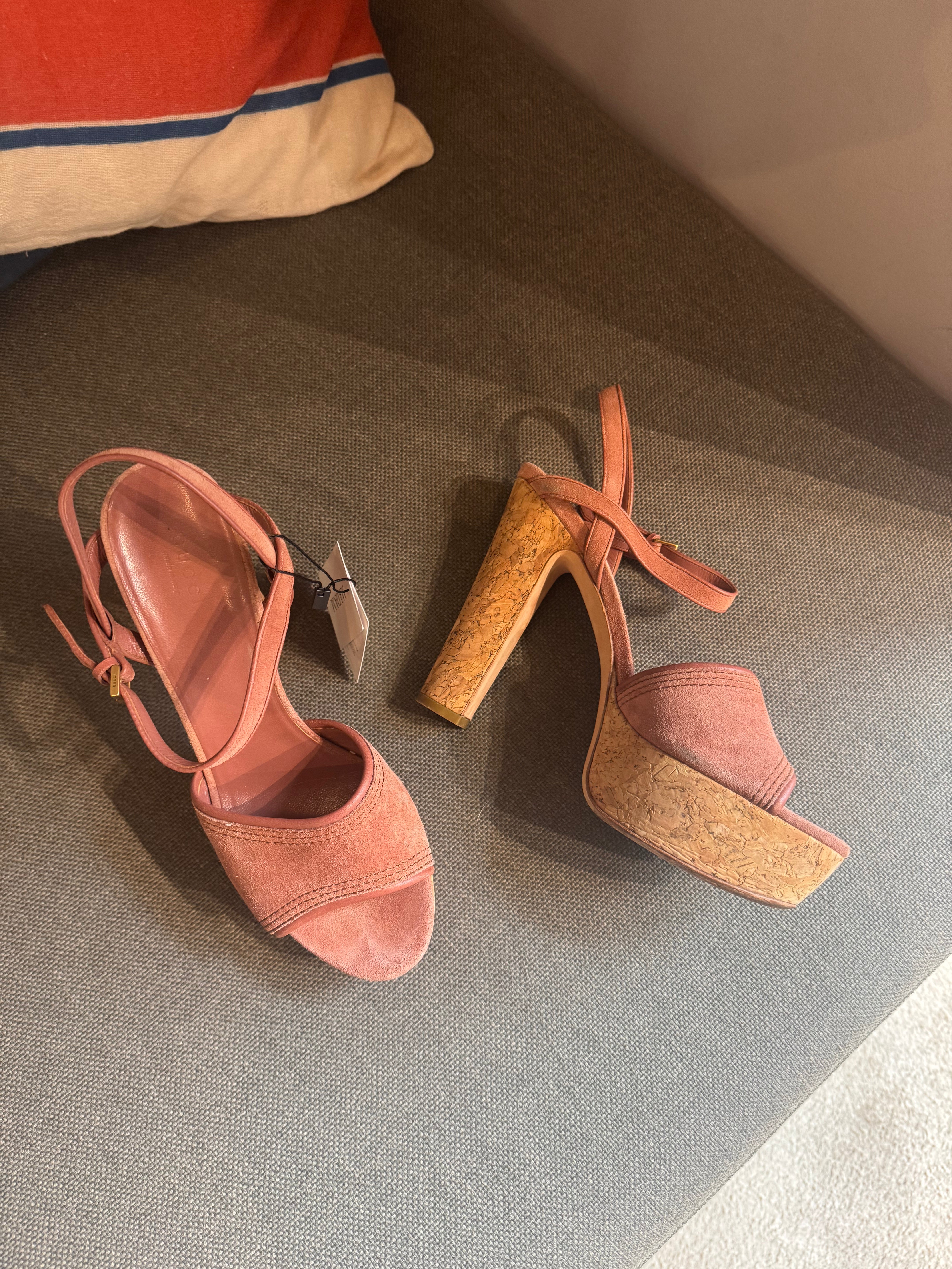 Gucci Pink Platform Heels