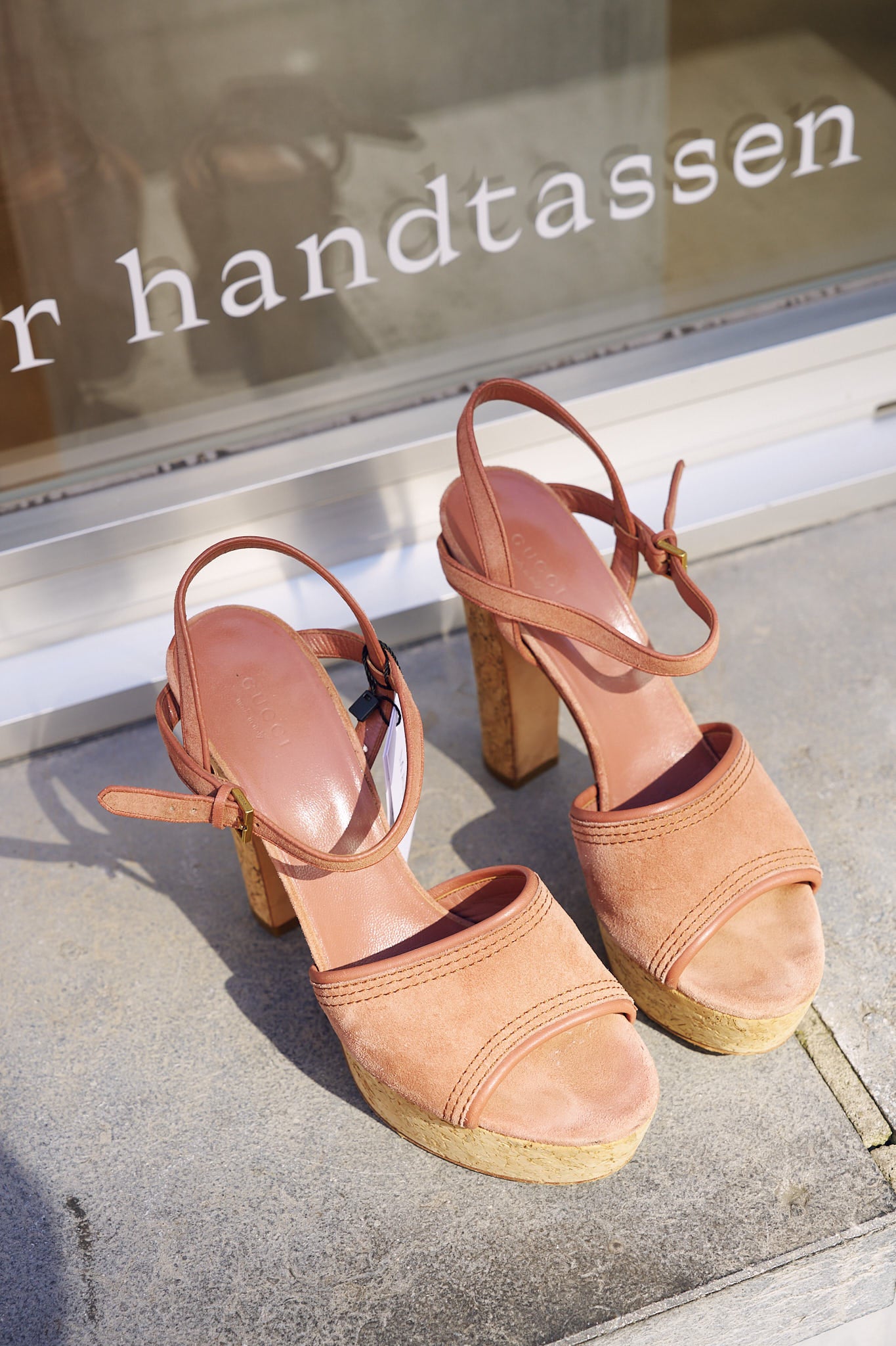 Gucci Pink Platform Heels