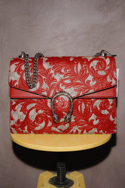 Gucci Red Arabesque GG Dionysus Medium Bag
