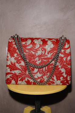 Gucci Red Arabesque GG Dionysus Medium Bag