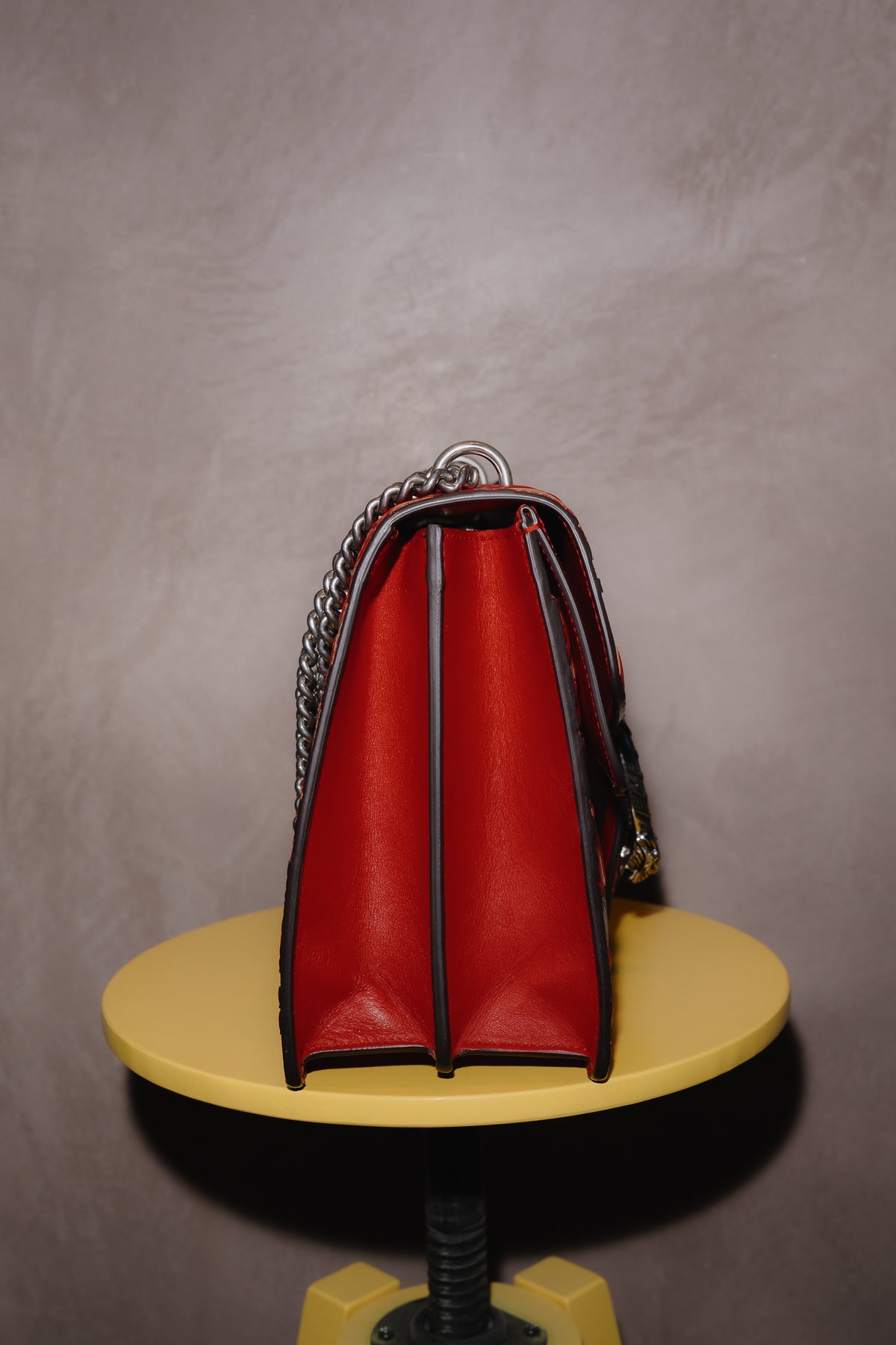 Gucci Red Arabesque GG Dionysus Medium Bag