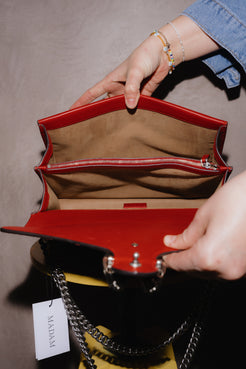 Gucci Red Arabesque GG Dionysus Medium Bag