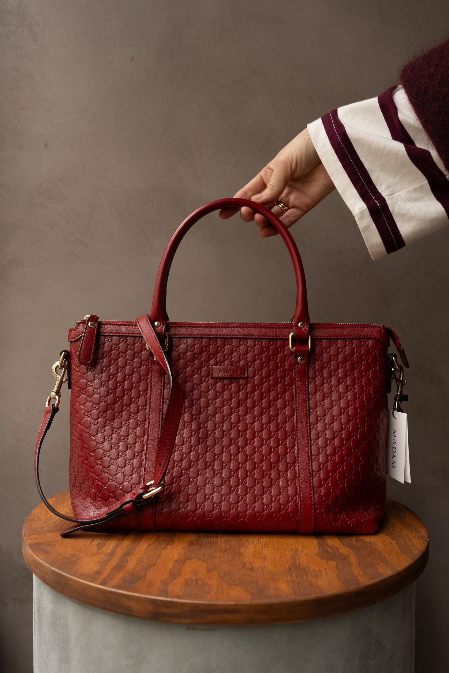 Gucci Red Top Handle Bag