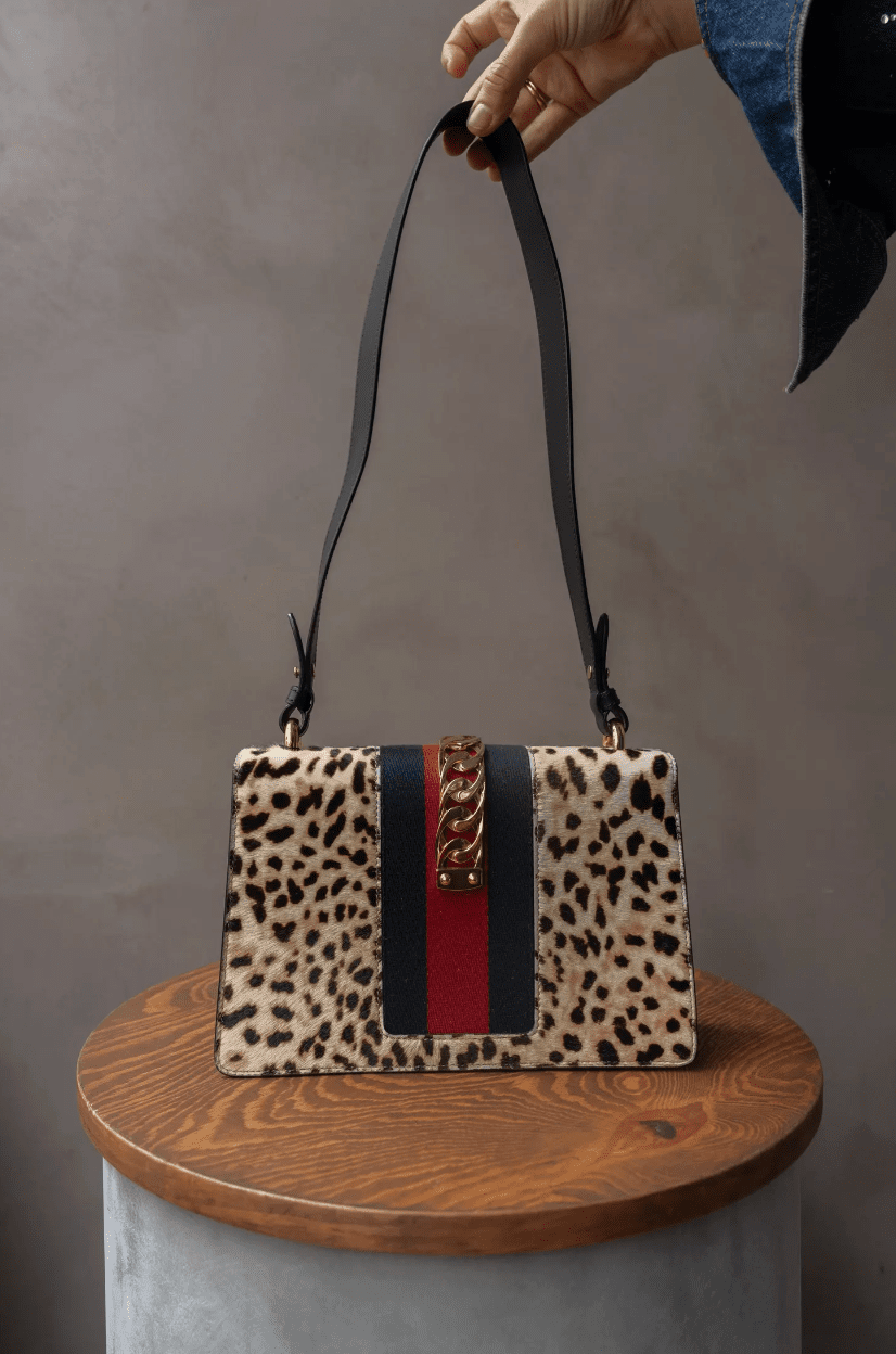 Gucci Sylvie 1969 Leopard Bag