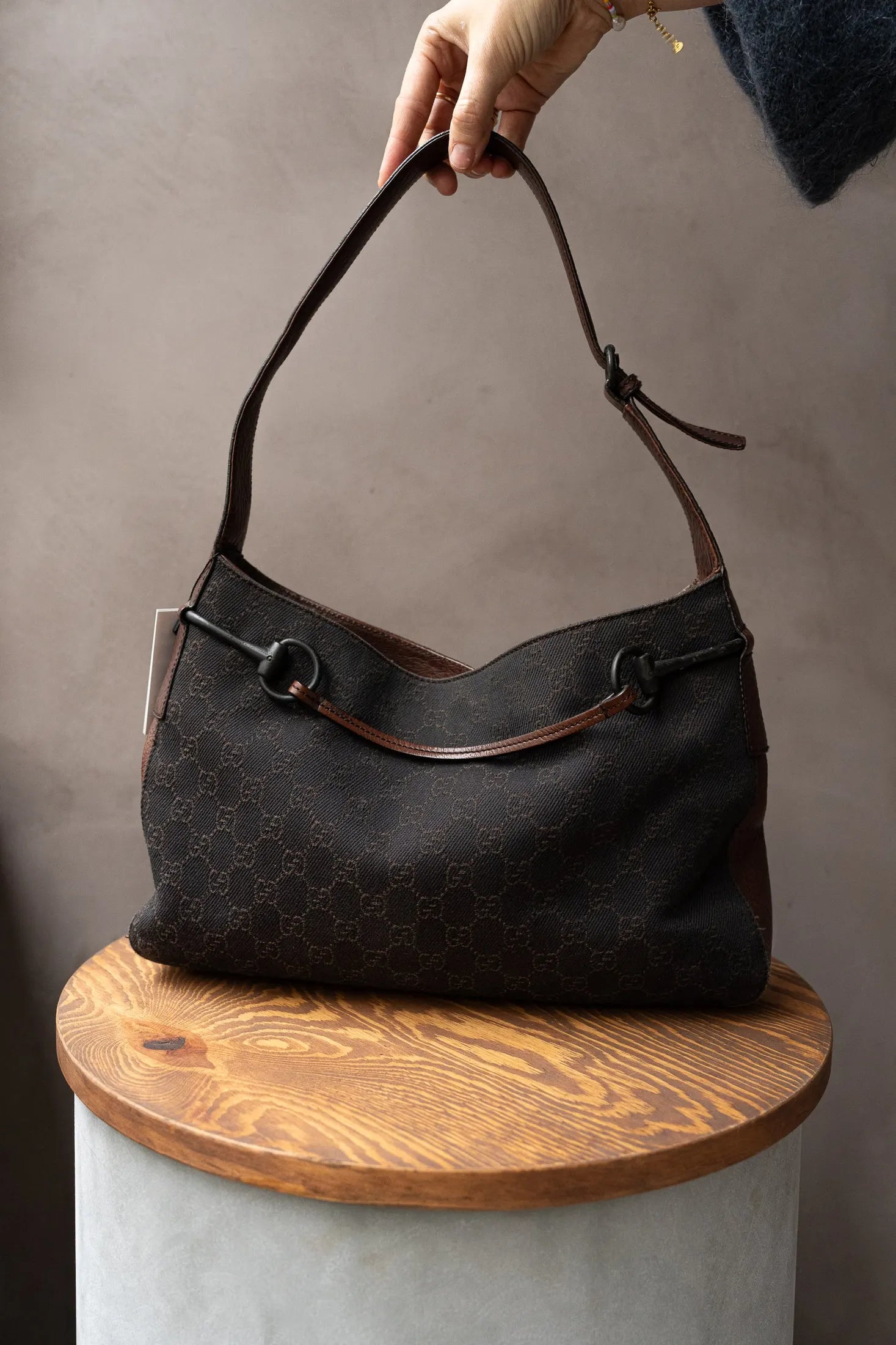 Gucci Vintage Black Top Handle Bag