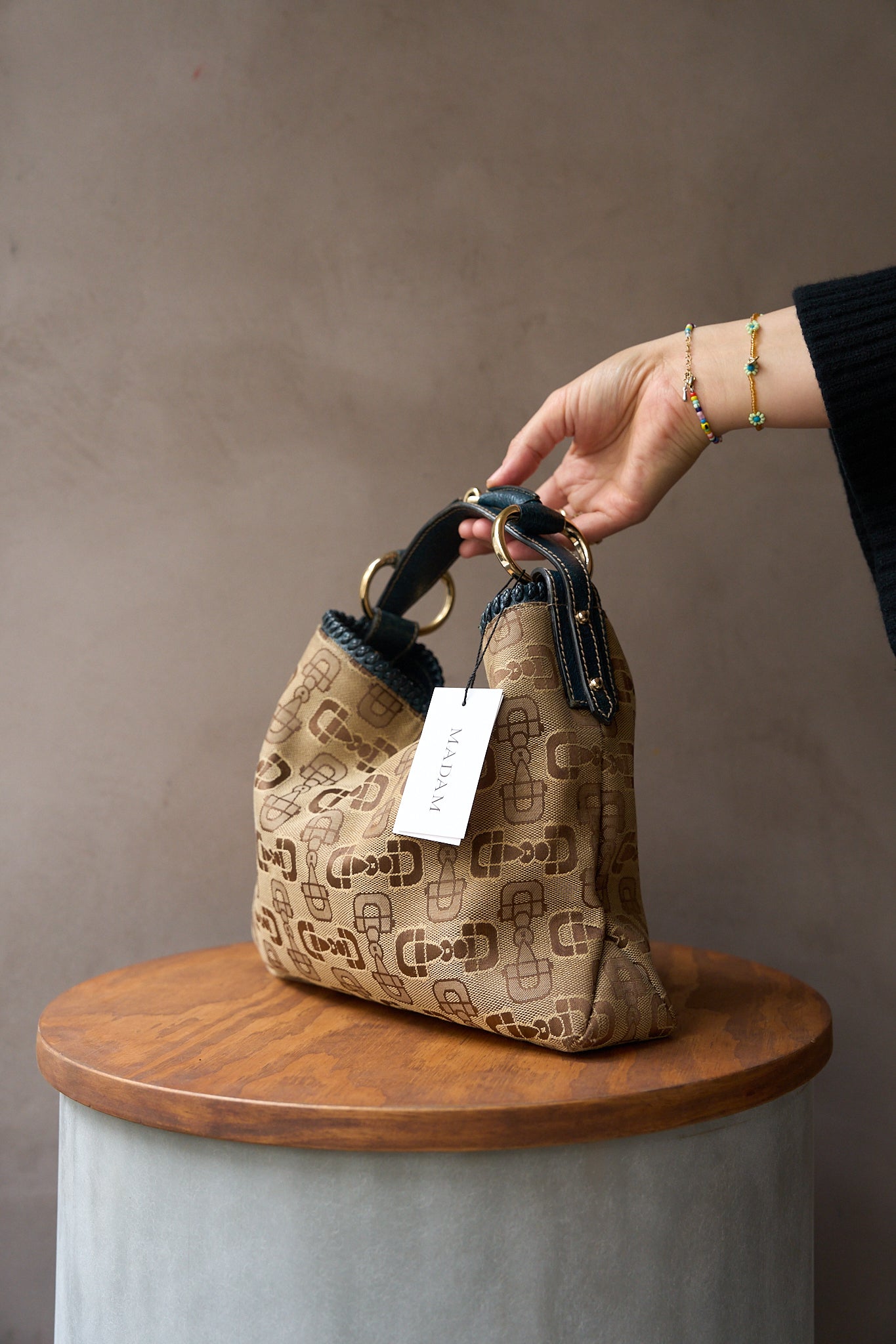 Gucci Vintage Horsebit Top Handle Bag