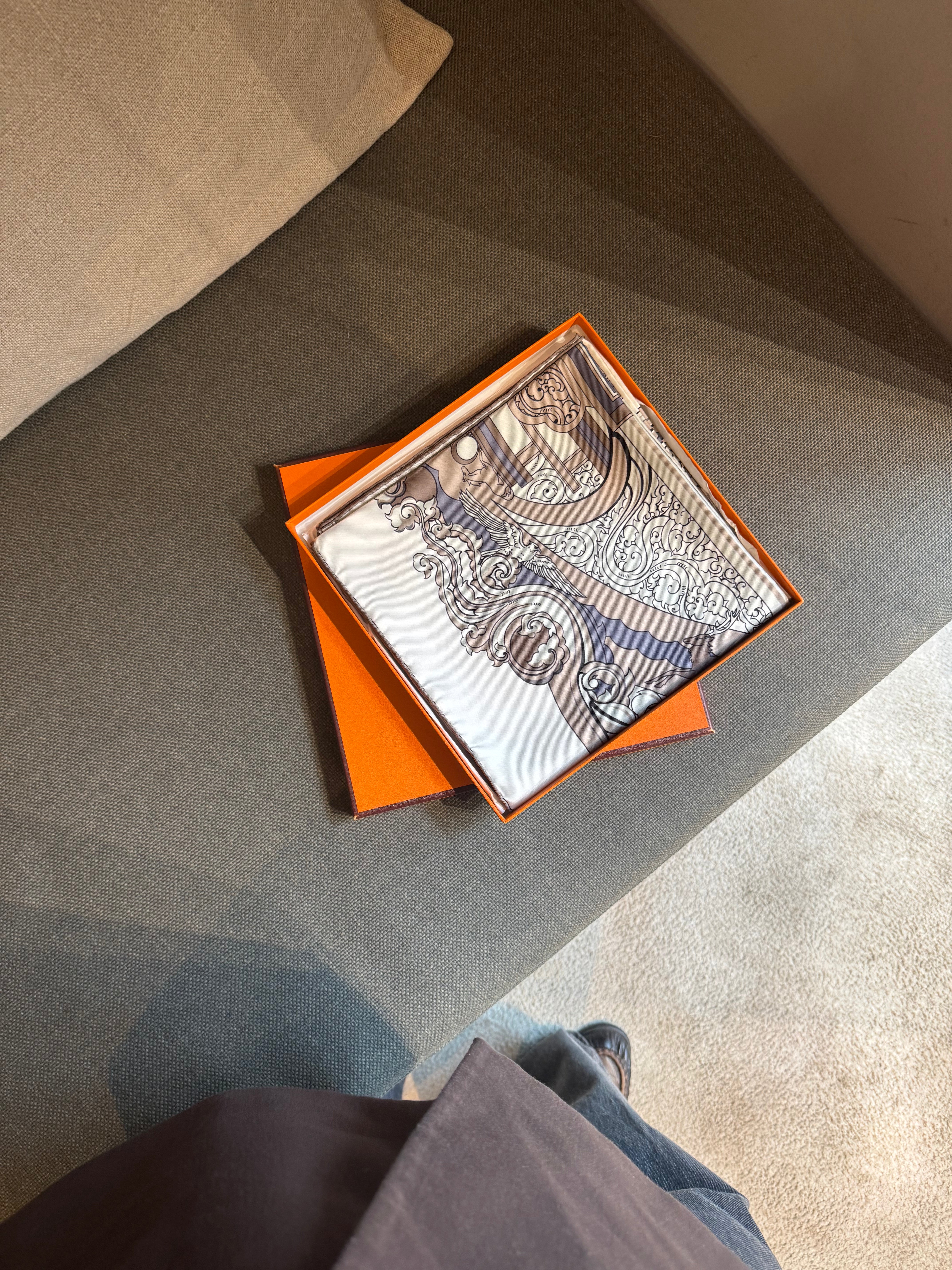 Hermès “Animaux Solaires” Silk Carré 90