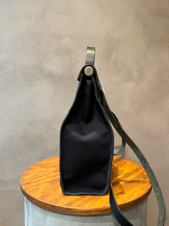 Hermès Black Herbag Backpack