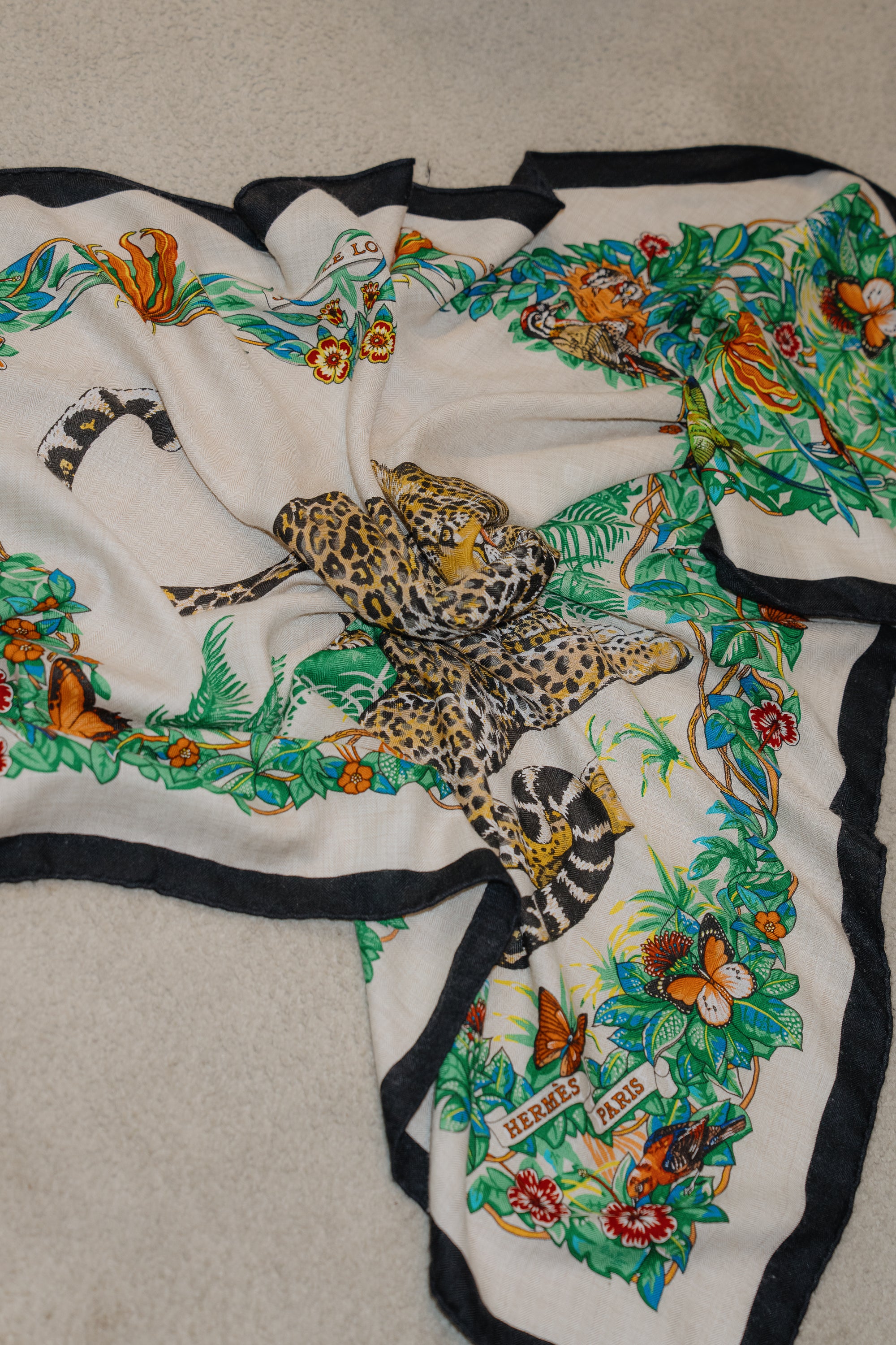 Hermès Jungle Love Giant Triangle Scarf