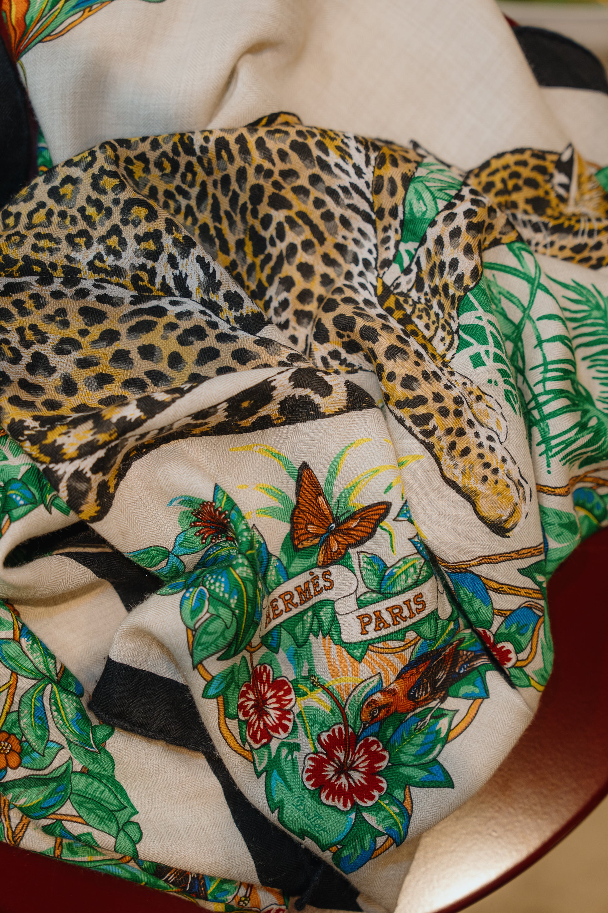 Hermès Jungle Love Giant Triangle Scarf