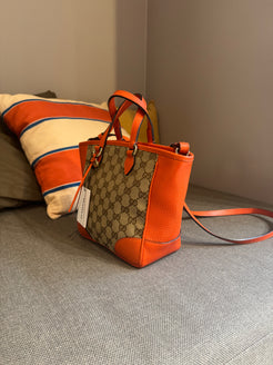 Gucci Orange Monogram Crossover bag