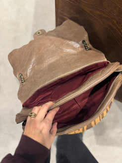 Chanel Brown Caviar Leather Large Shiva Flap Bag