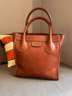 Chloé Brown Edith Large Leather Tote