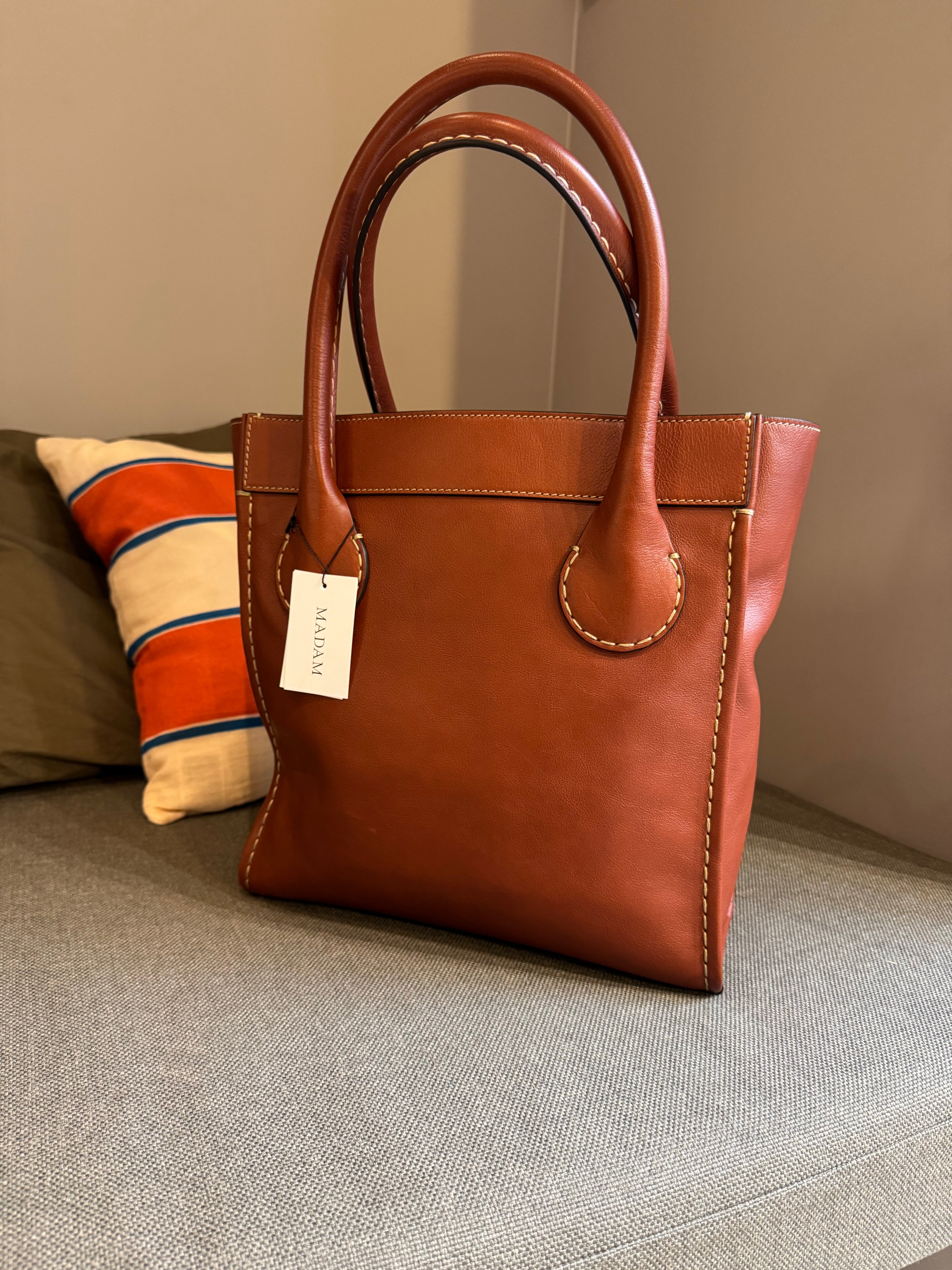 Chloé Brown Edith Large Leather Tote