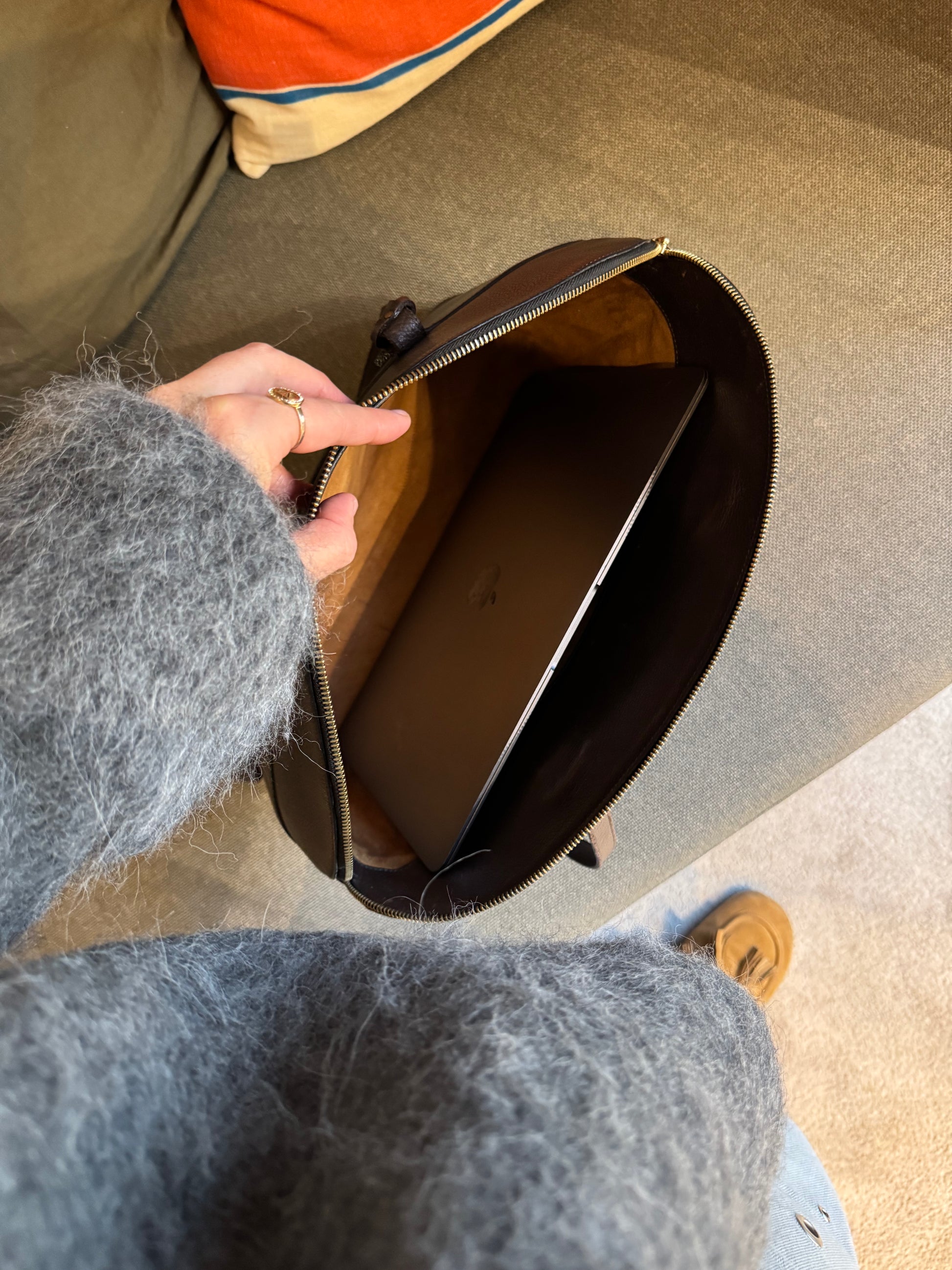 Delvaux Vintage Brown Shoulder Bag