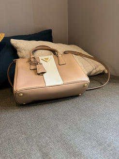 Prada Bicolor Galleria Saffiano Leather Medium Bag